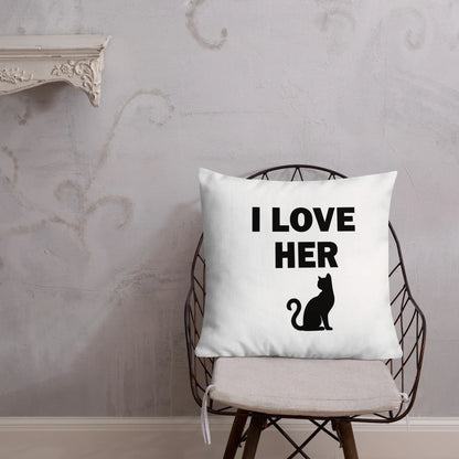I Love Her Kitty 😉Premium Pillow - B&R African Styles