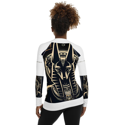 ANUBIS - GOD OF THE AFTERLIFE Women's Rash Guard - B&R African Styles
