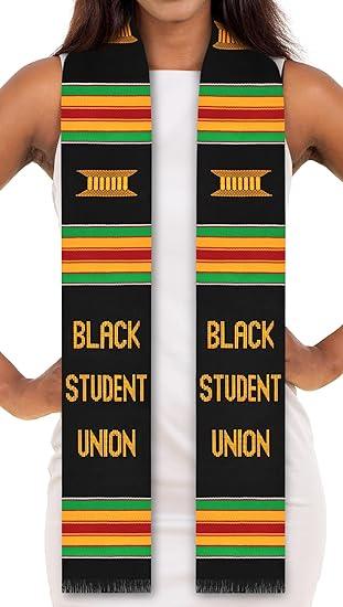 Grad Sash: Authentic Handwoven Stole Black Student Union - B&R African Styles