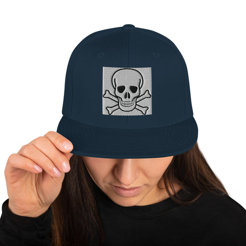 Skull Snapback Hat Halloween inspired