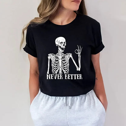 Dead Inside Sarcastic Skeleton Tee - B&R African Styles
