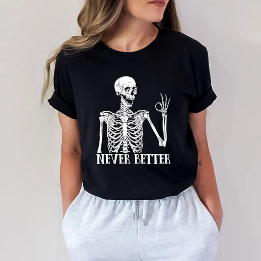 Dead Inside Sarcastic Skeleton Tee