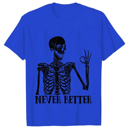 Dead Inside Sarcastic Skeleton Tee - B&R African Styles