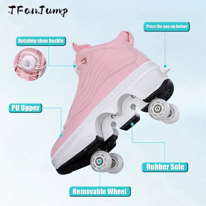 Fashion Glide Roller Skate Sneakers