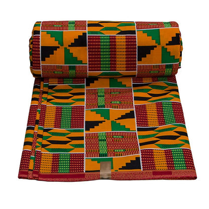 Vibrant Ankara Kente Fabric