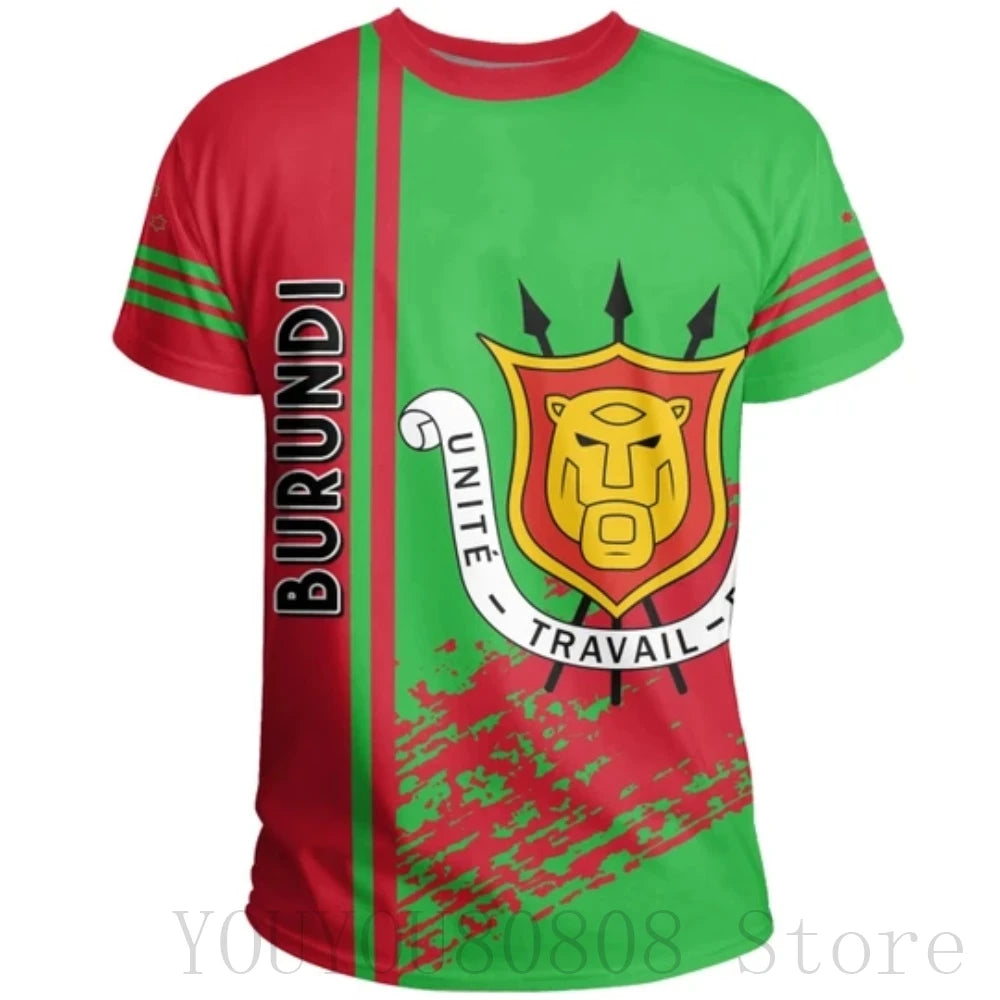 Stylish Burundian Flag Tee