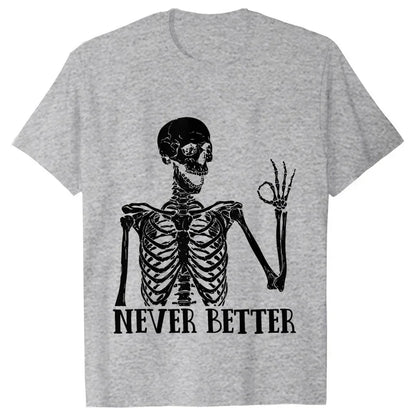 Dead Inside Sarcastic Skeleton Tee - B&R African Styles