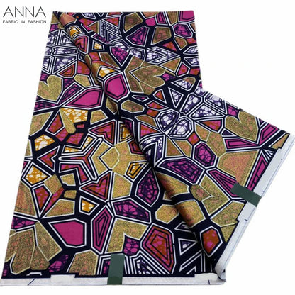 Vivid African Wax Print Fabric