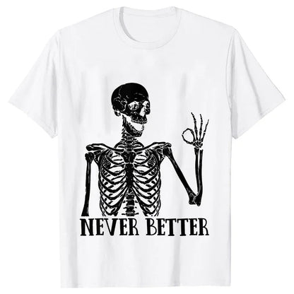 Dead Inside Sarcastic Skeleton Tee - B&R African Styles