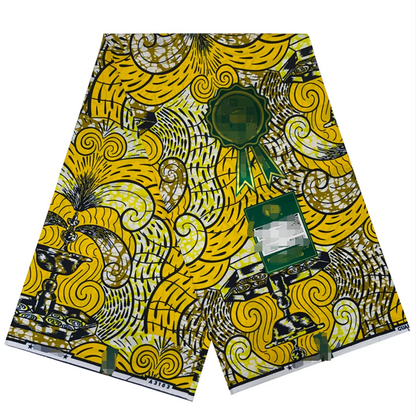 Vlisco Hollandais Super Wax Authentic African Wax Fabric