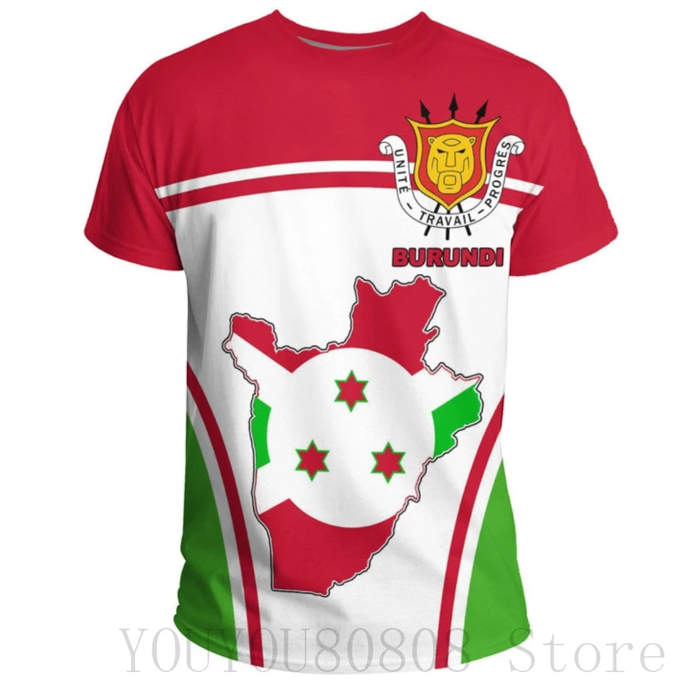 Stylish Burundian Flag Tee