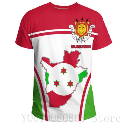 Stylish Burundian Flag Tee