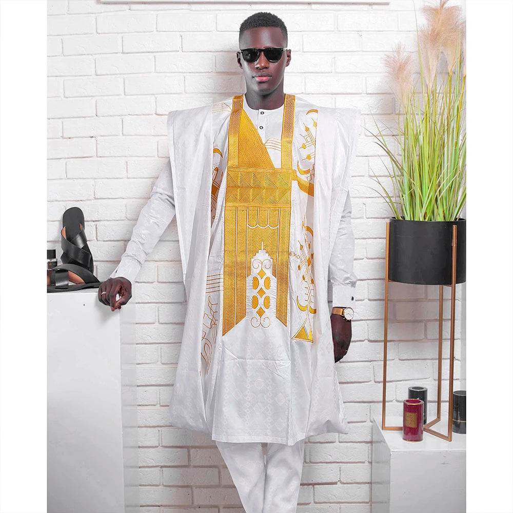 Elegant 3pcs Boubou Men's Outfit
