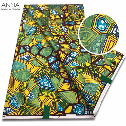 Vivid African Wax Print Fabric