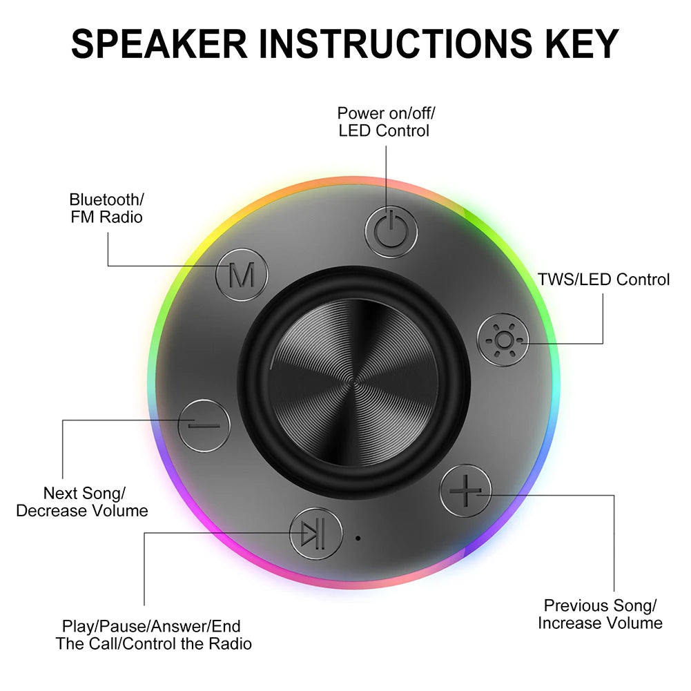 AquaTunes Bluetooth Shower Speaker