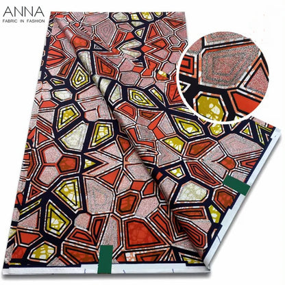 Vivid African Wax Print Fabric