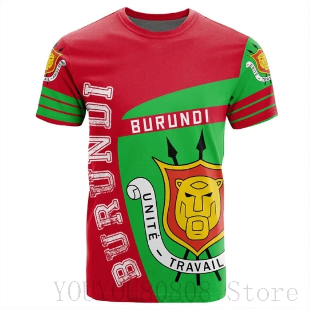 Stylish Burundian Flag Tee