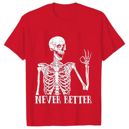Dead Inside Sarcastic Skeleton Tee - B&R African Styles