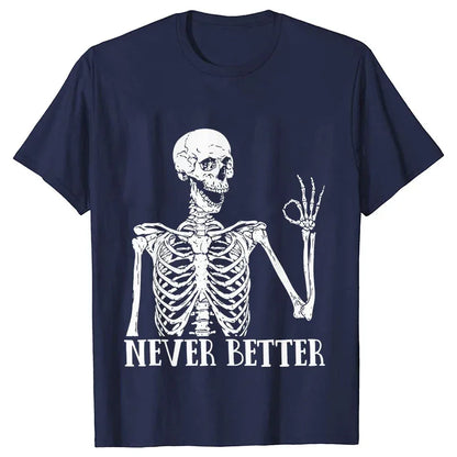 Dead Inside Sarcastic Skeleton Tee - B&R African Styles