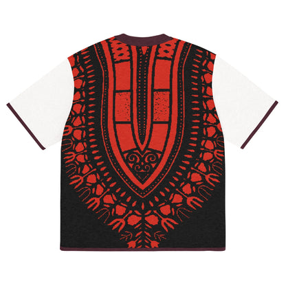 Black Knitted classic Dashiki tee - B&R African Styles