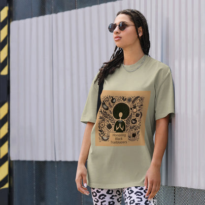 Honoring Black Trailblazers Oversized faded t-shirt - B&R African Styles