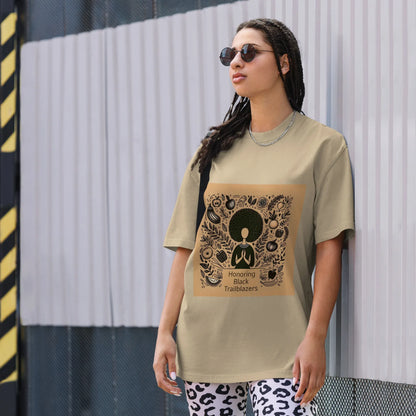 Honoring Black Trailblazers Oversized faded t-shirt - B&R African Styles