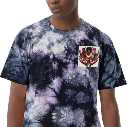 Family Oversized tie-dye t-shirt - B&R African Styles