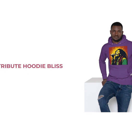 Bob Marley Tribute Hoodie Bliss by@Outfy
