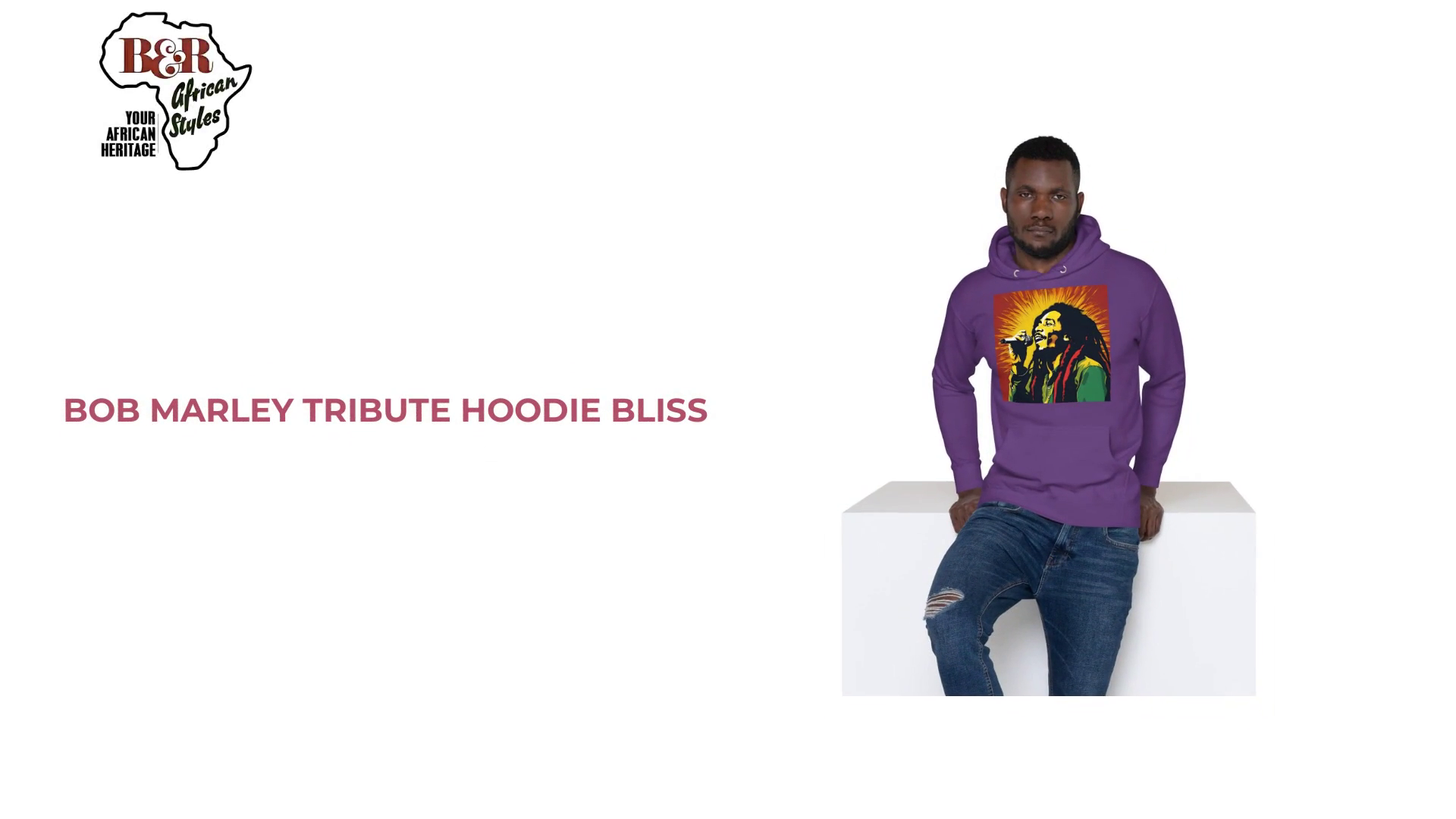 Bob Marley Tribute Hoodie Bliss by@Outfy