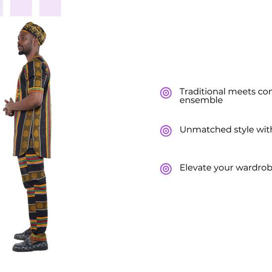 Regal Kente Men&#039;s Pant Ensemble by@Outfy