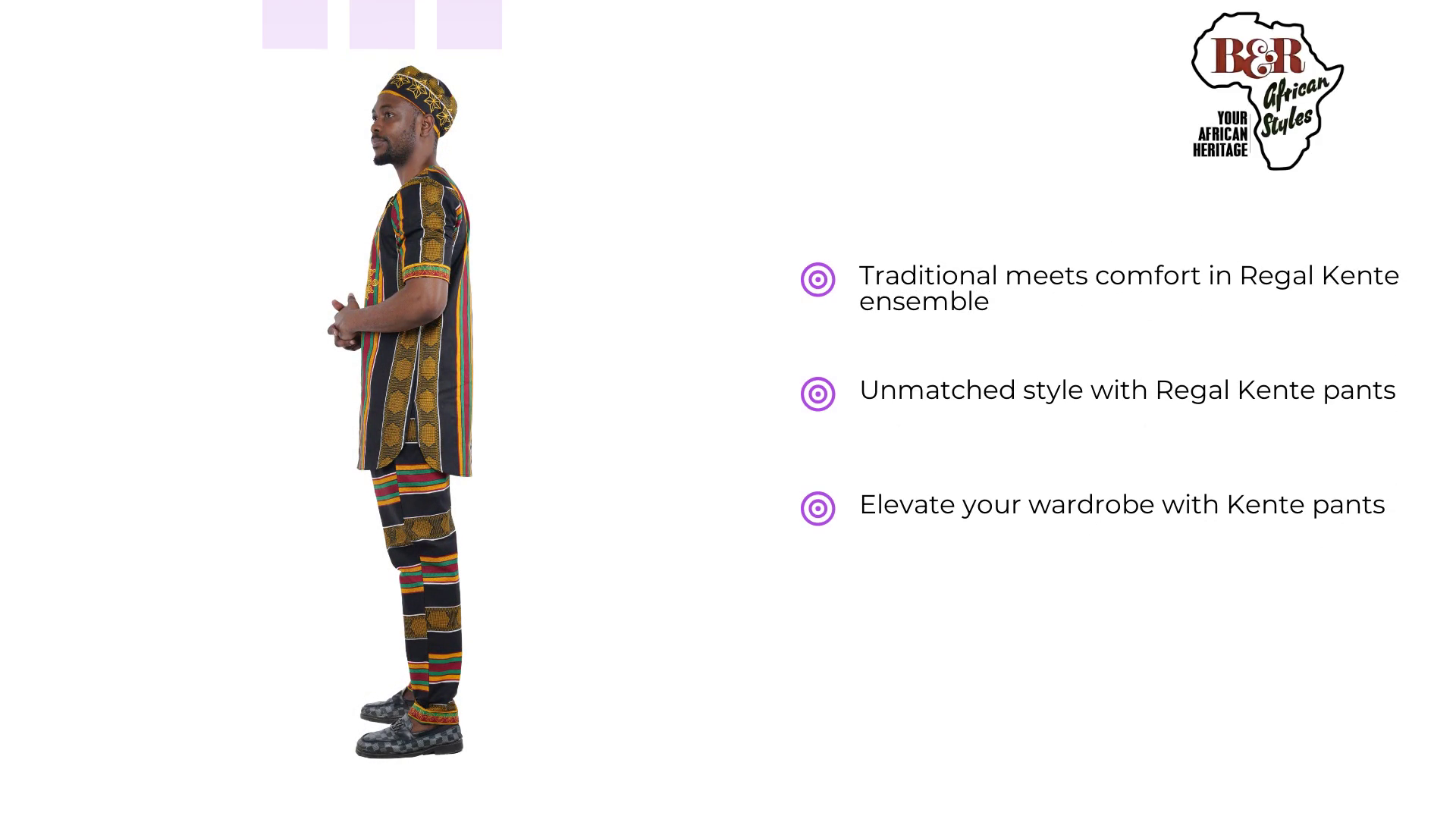 Regal Kente Men&#039;s Pant Ensemble by@Outfy