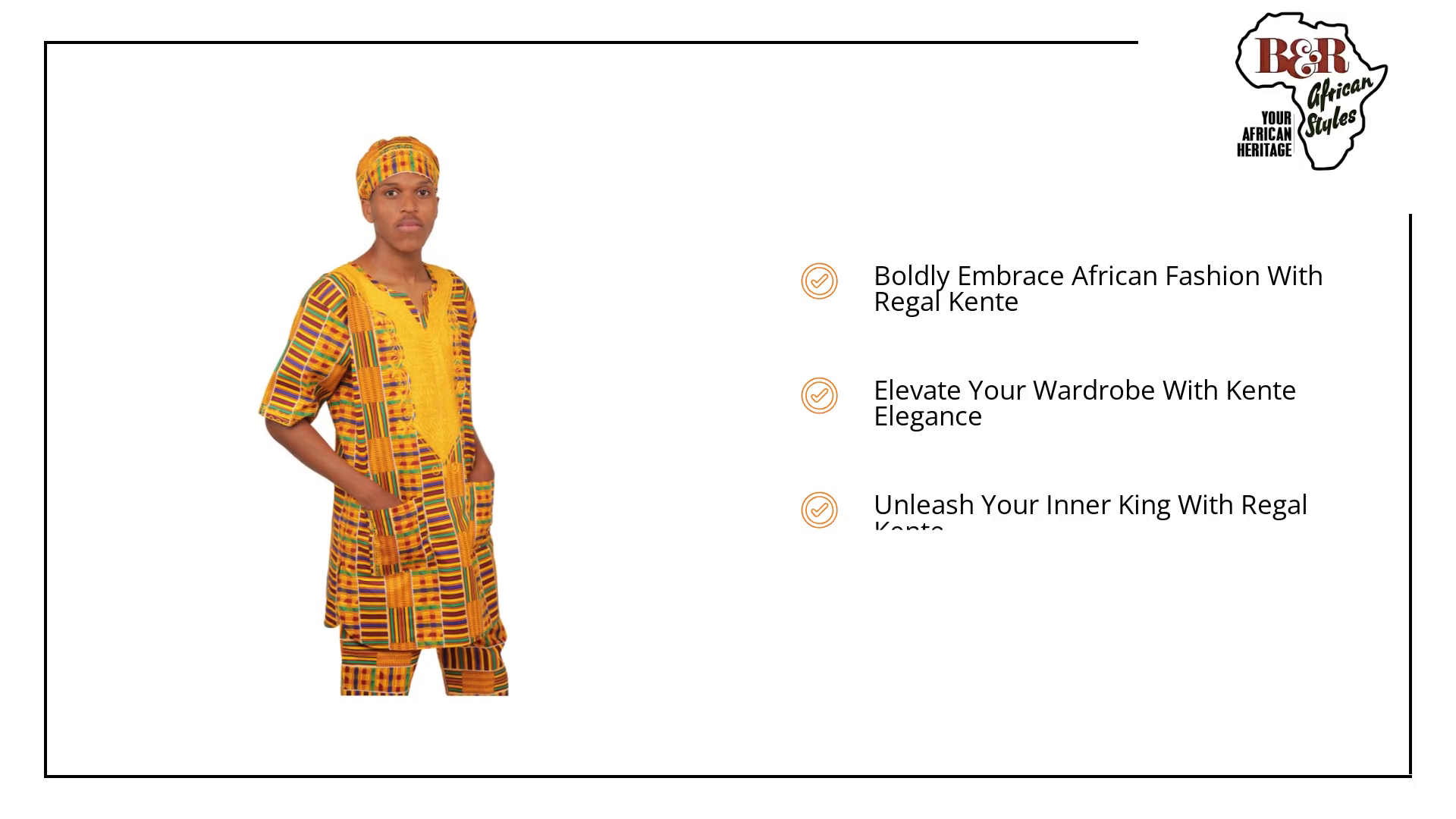 Regal Kente Pant Set for Men by@Outfy