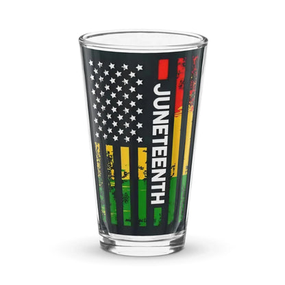 Juneteenth Flag Shaker pint glass - B&R African Styles