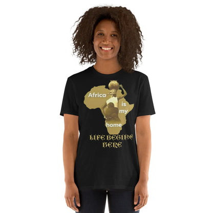 African is my Home Unisex T-Shirt - B&R African Styles