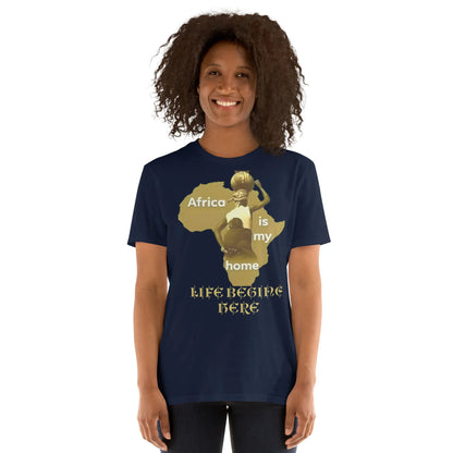 African is my Home Unisex T-Shirt - B&R African Styles