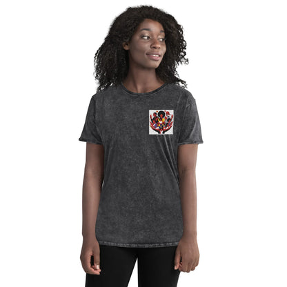 Family Embroidery Denim T-Shirt - B&R African Styles