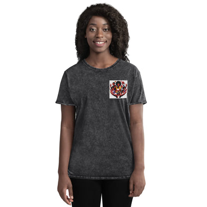 Family Embroidery Denim T-Shirt - B&R African Styles