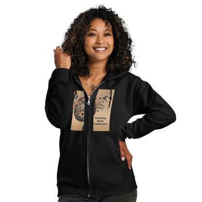 Trailblazers Tribute Unisex Heavy Blend zip Hoodie - B&R African Styles