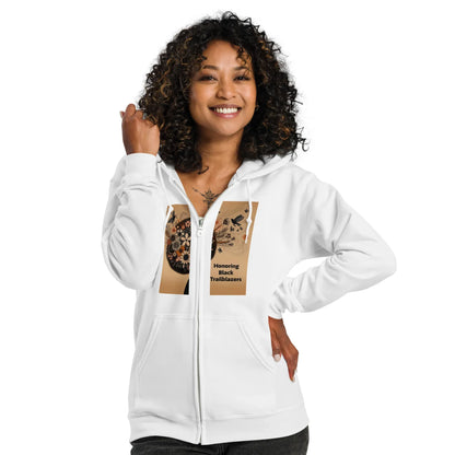 Trailblazers Tribute Unisex Heavy Blend zip Hoodie - B&R African Styles
