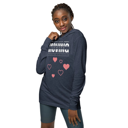 Keep moving forward Hooded long-sleeve tee - B&R African Styles