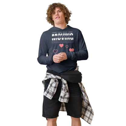 Keep moving forward Hooded long-sleeve tee - B&R African Styles