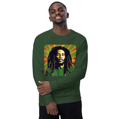 Great Bob Unisex organic raglan sweatshirt - B&R African Styles