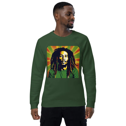Great Bob Unisex organic raglan sweatshirt - B&R African Styles