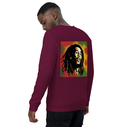 Great Bob Unisex organic raglan sweatshirt - B&R African Styles