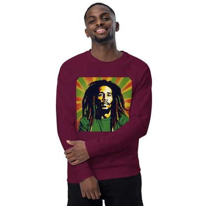 Great Bob Unisex organic raglan sweatshirt - B&R African Styles