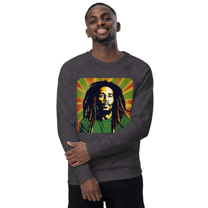 Great Bob Unisex organic raglan sweatshirt - B&R African Styles