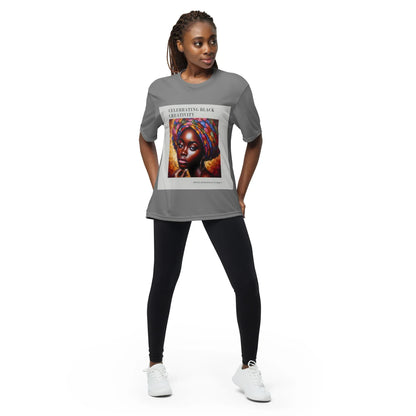 Black Creativity Unisex performance crew neck t-shirt - B&R African Styles