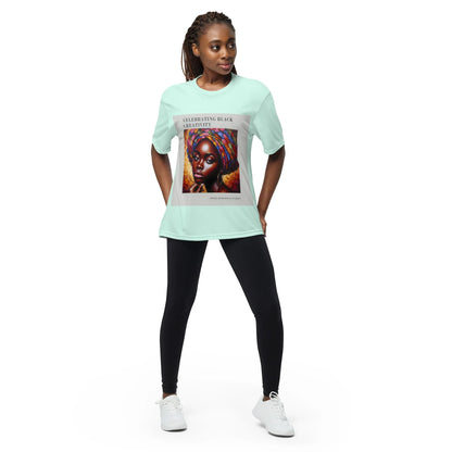 Black Creativity Unisex performance crew neck t-shirt - B&R African Styles