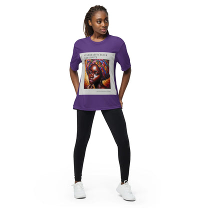 Black Creativity Unisex performance crew neck t-shirt - B&R African Styles