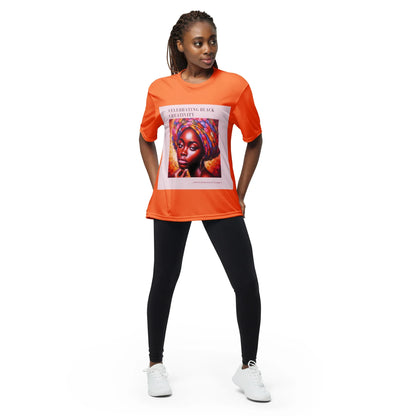 Black Creativity Unisex performance crew neck t-shirt - B&R African Styles